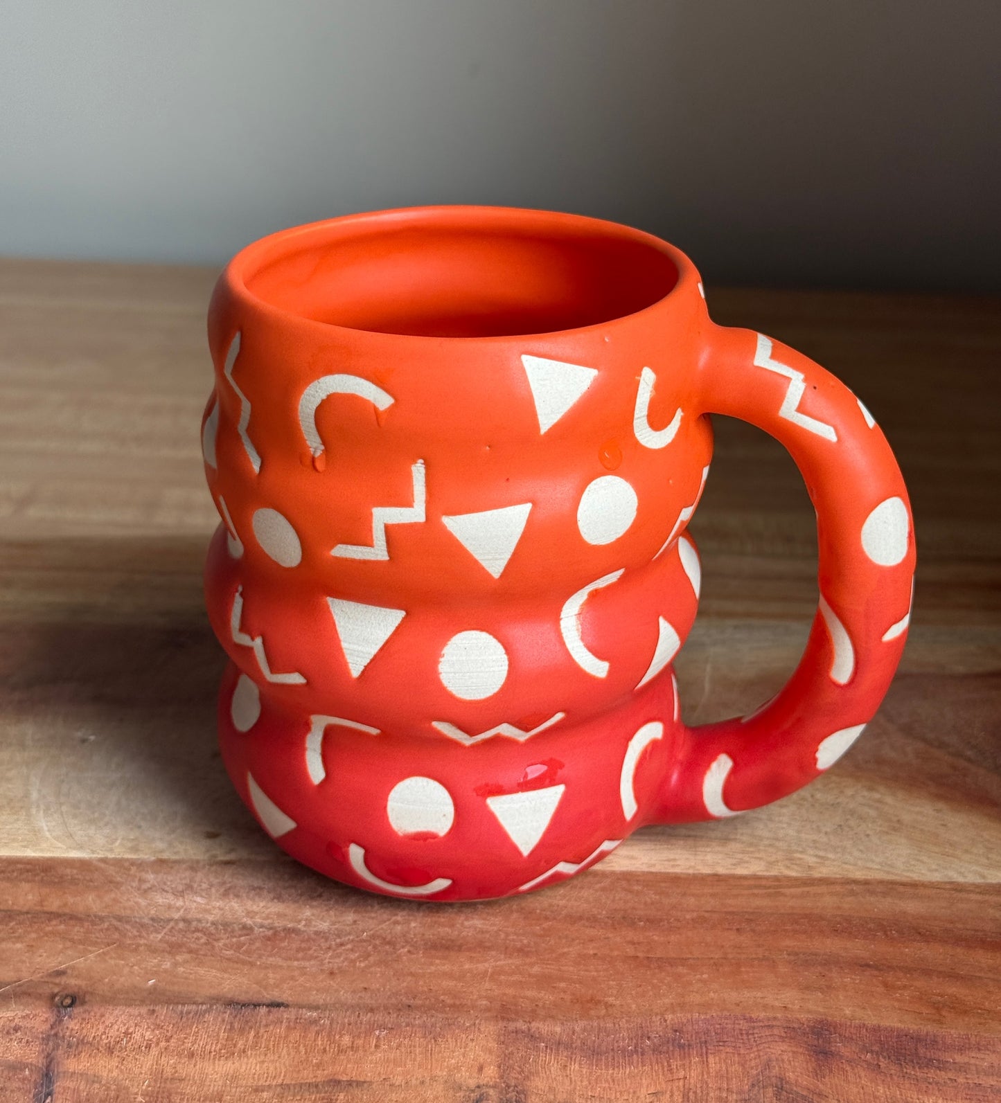 Retro Matte Orange Ombre Mug