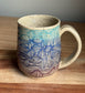 Abstract Carved Mug (Purple/Blue)