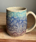Abstract Carved Mug (Purple/Blue)