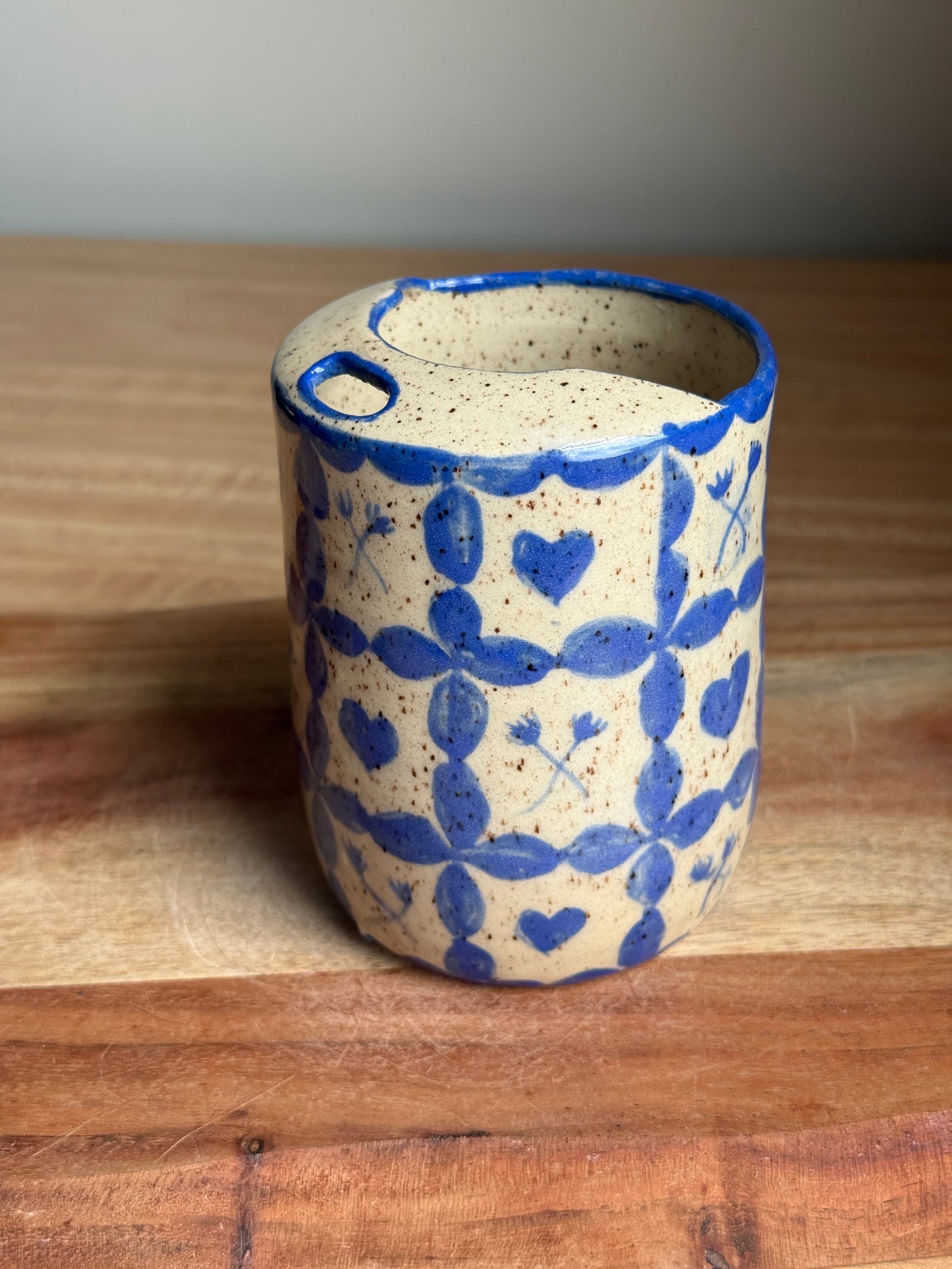 Lil' Sipper with Painted Pattern (Blue)