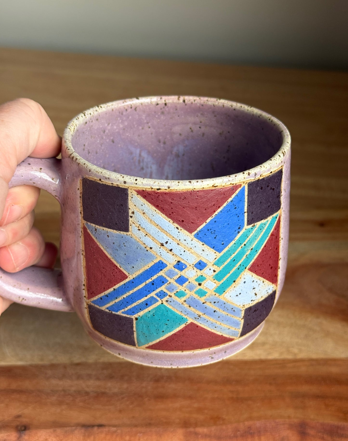 Rainbow Quilt Mug M (Purple)