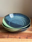 Blue/Green Wide Bowl Set