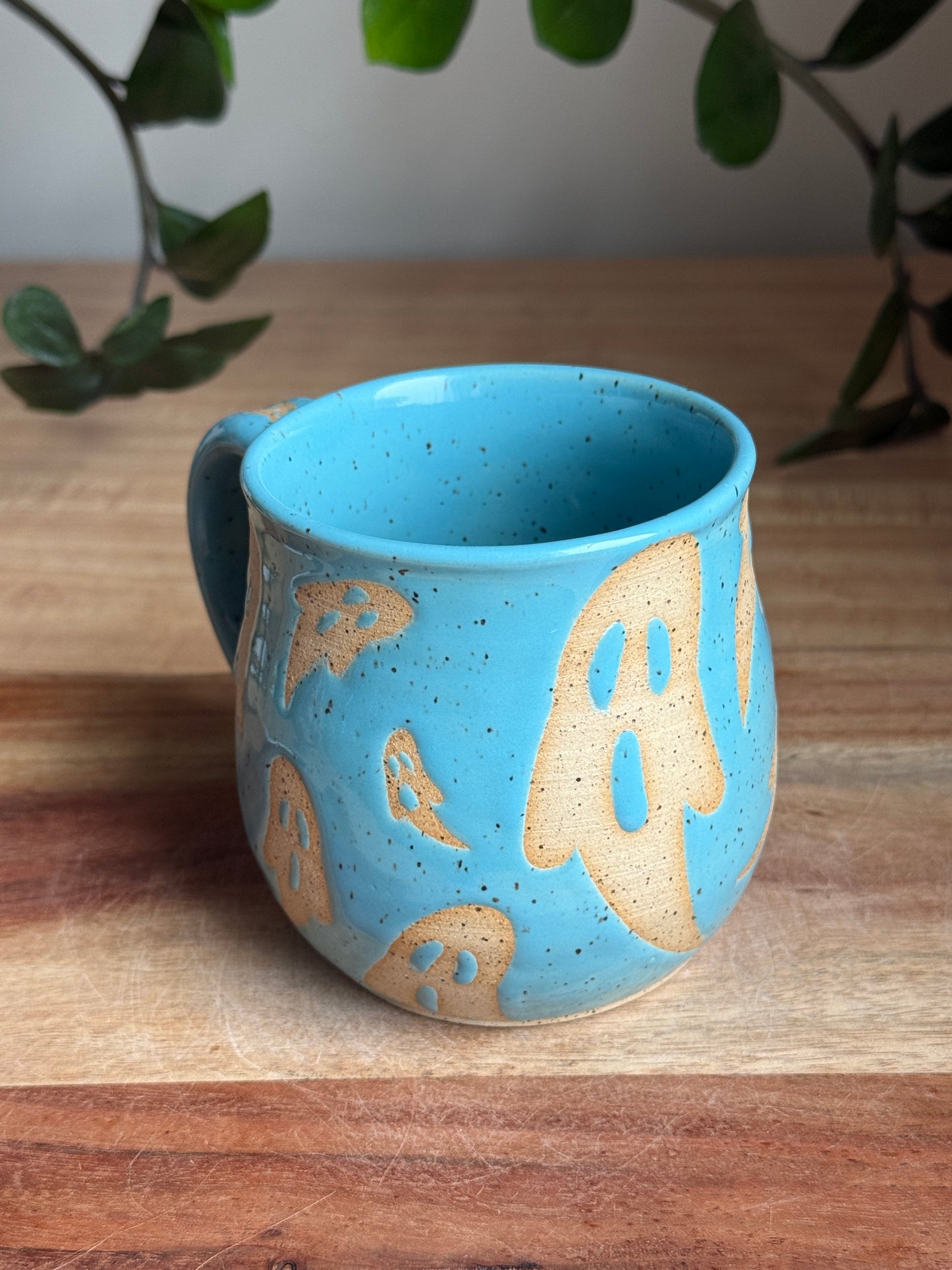 Turquoise Ghost Mug