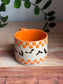 Orange Checkered Mug w. Bats