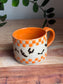 Orange Checkered Mug w. Bats