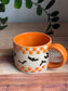 Orange Checkered Mug w. Bats
