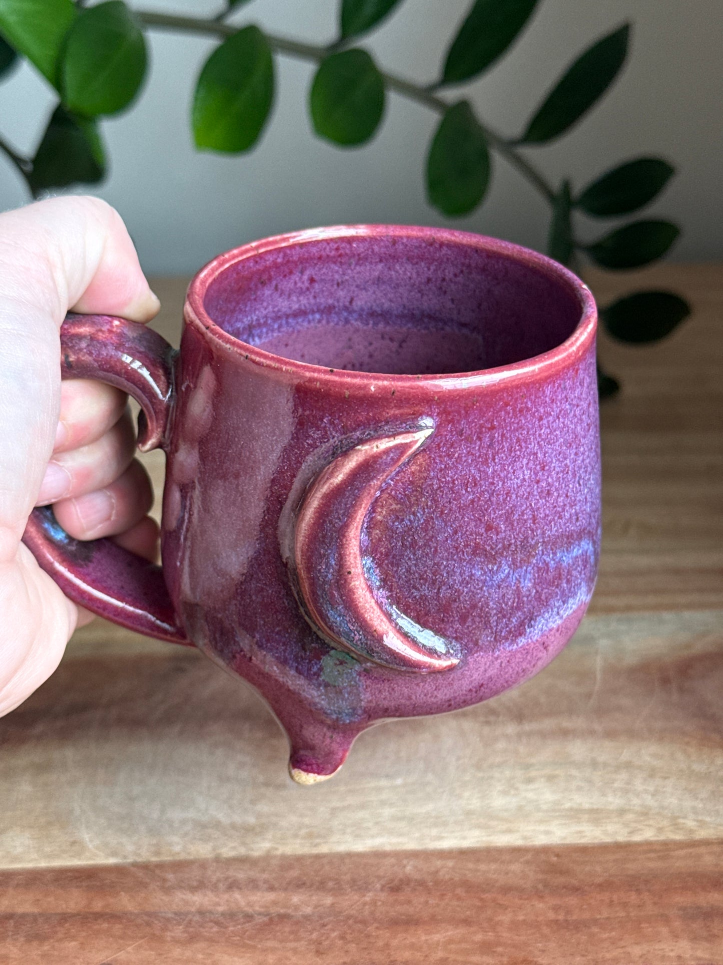 Crescent Moon Purple Cauldron