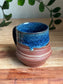 Marbled Angular Mug - Blue