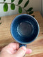 Marbled Angular Mug - Blue