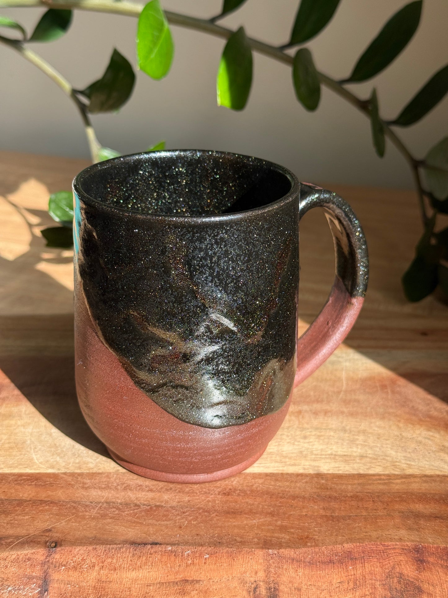 Sparkly Moon and Bat Mug A