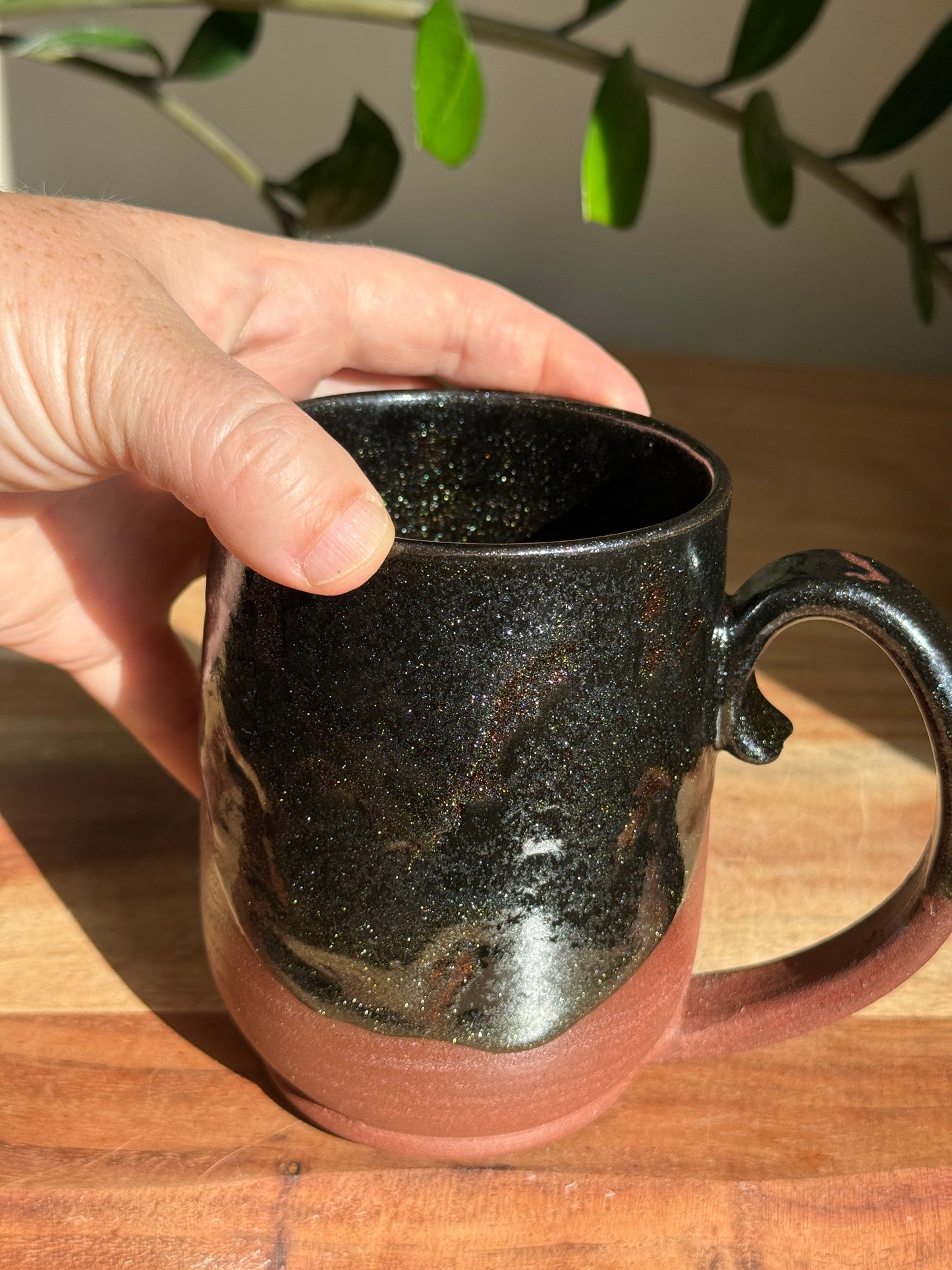 Sparkly Moon and Bat Mug A