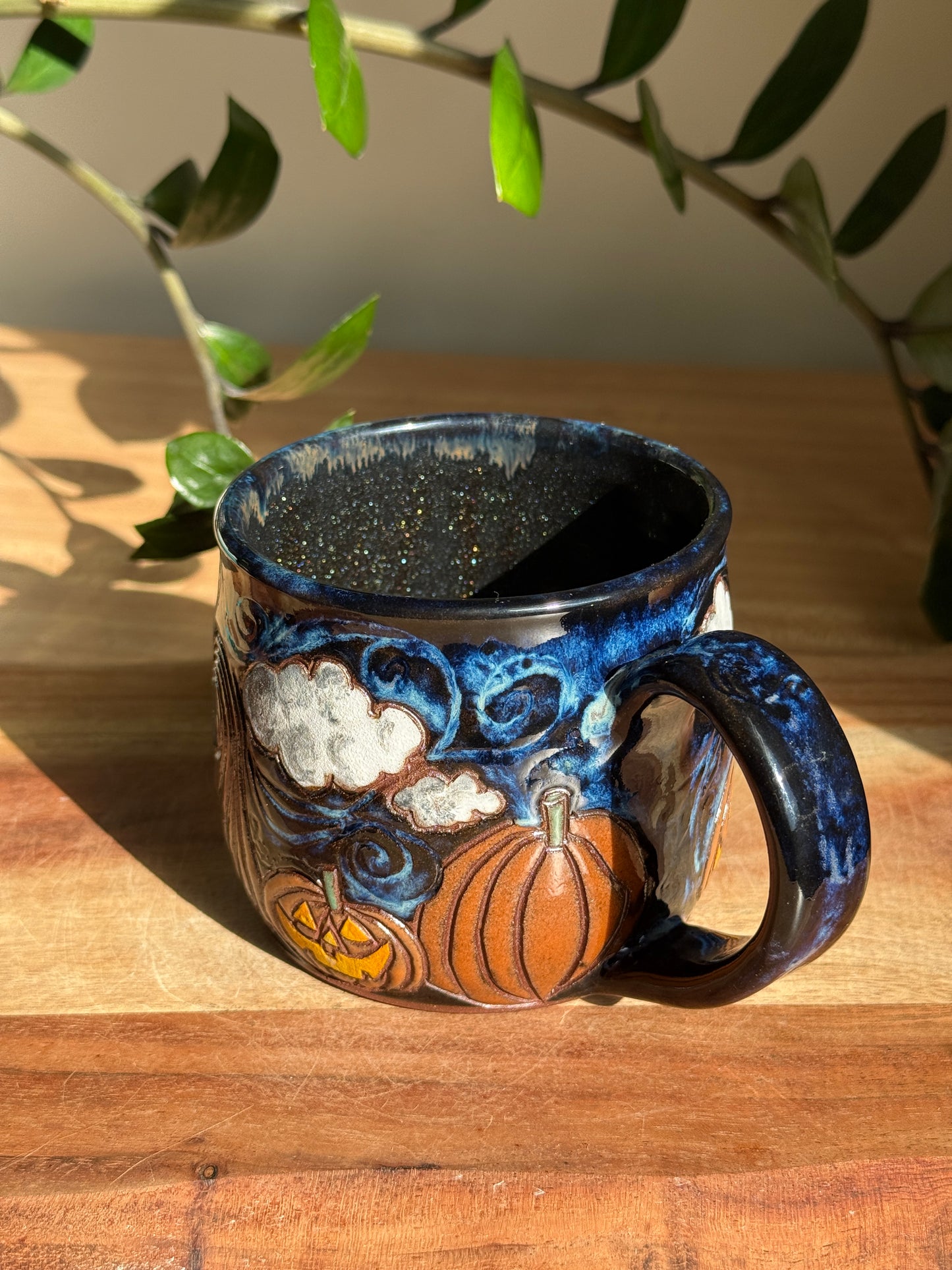 Carved Pumpkin Scene Mug