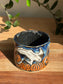 Carved Ghost and Pumpkin Scene Mug A
