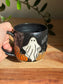 Carved Ghost Character and Pumpkin Scene Mug