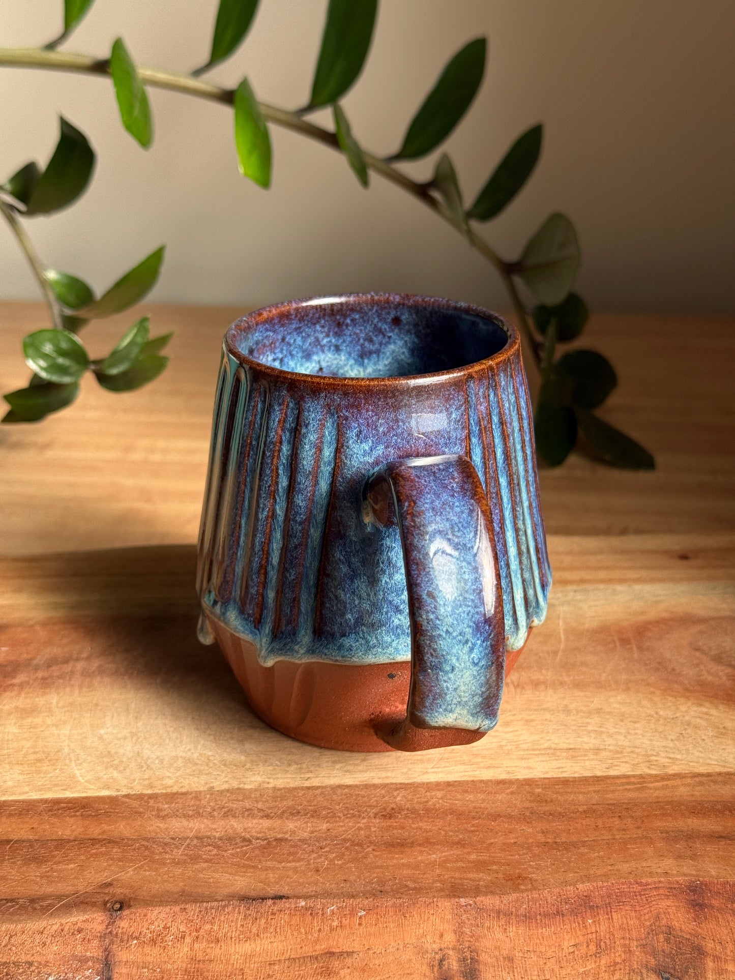 Carved Purple/Blue Mug