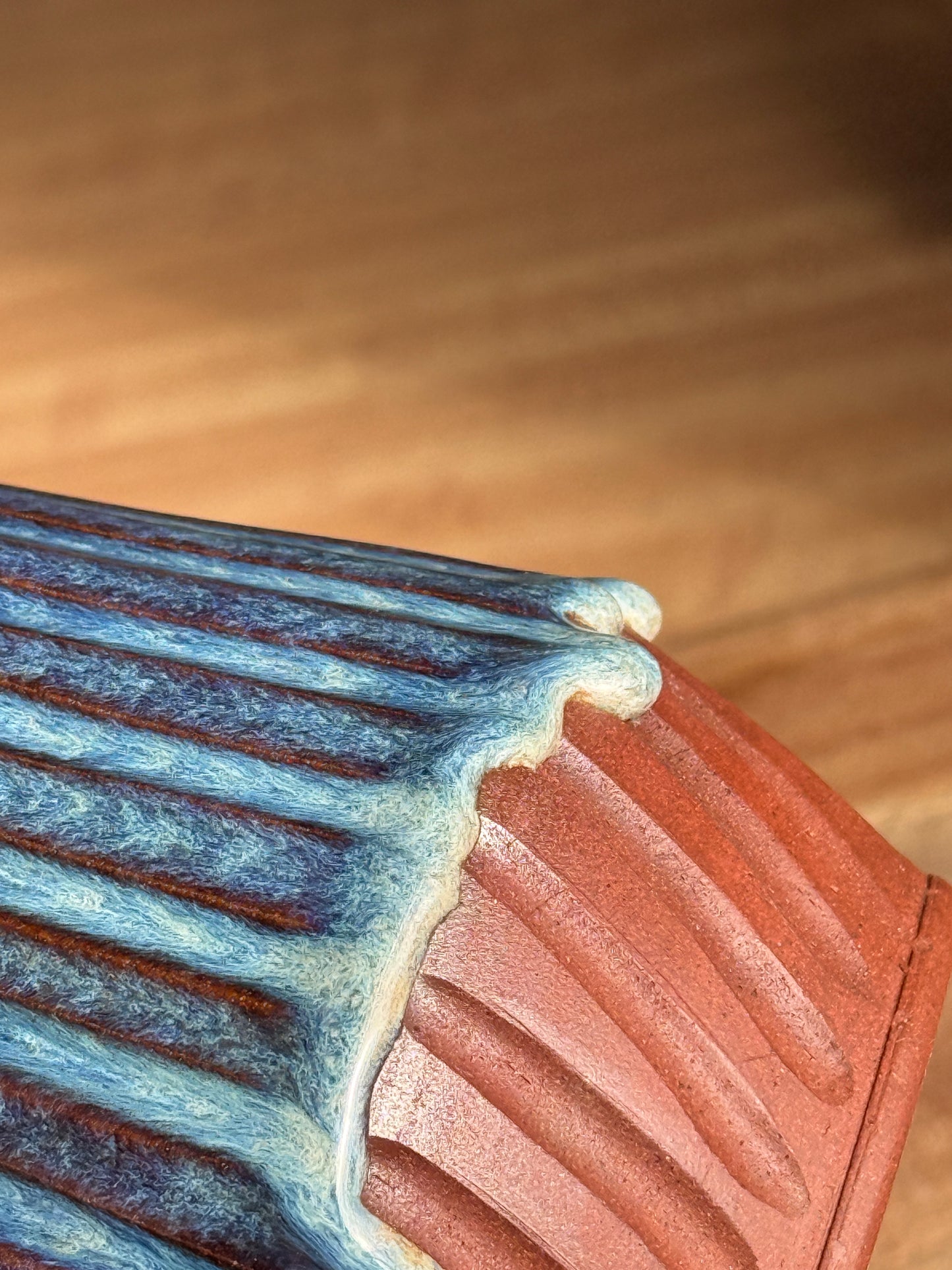 Carved Purple/Blue Mug