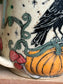 Crow on a Pumpkin Mug
