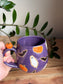 Purple Halloween Mug w. Pumpkin Thumbrest
