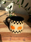 Checkered Pumpkin Mug