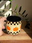 Checkered Pumpkin Mug