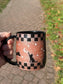 Checkered Black Cat Mug
