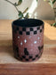 Checkered Black Cat Mug
