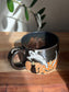 Carved Ghost and Pumpkin Scene Mug C