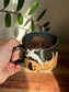 Carved Ghost and Pumpkin Scene Mug C