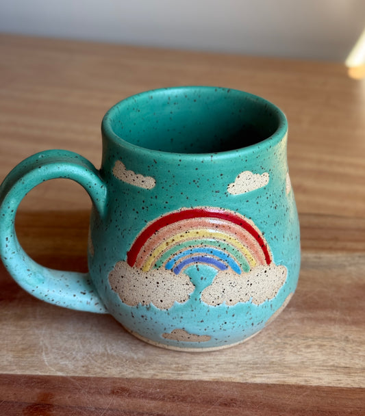Blue Rainbow/Lightning Mug