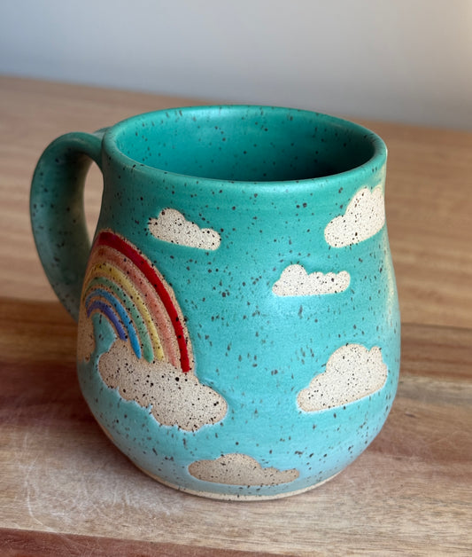 Blue Rainbow/Lightning Mug