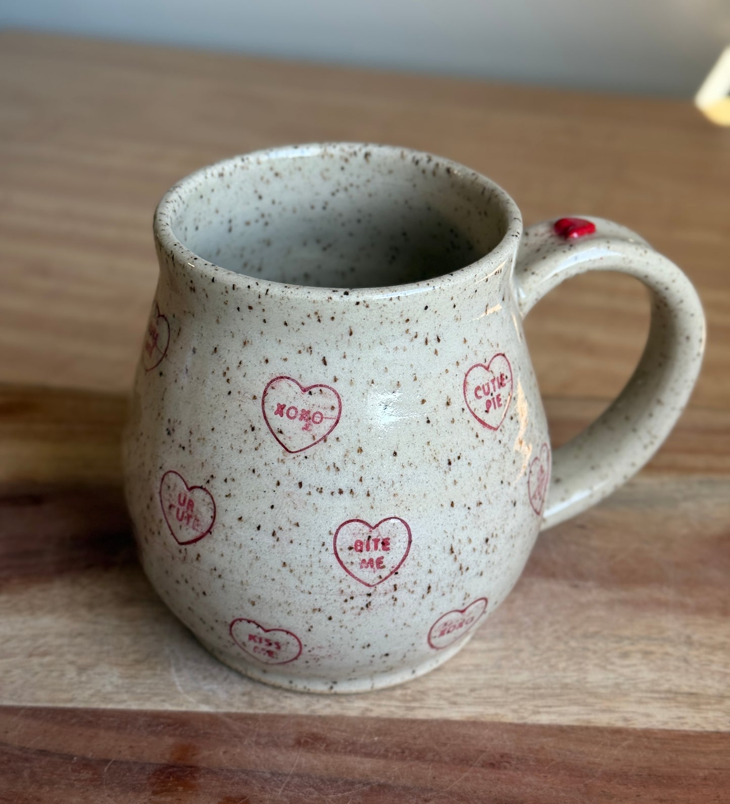 Candy Heart Mug - Red