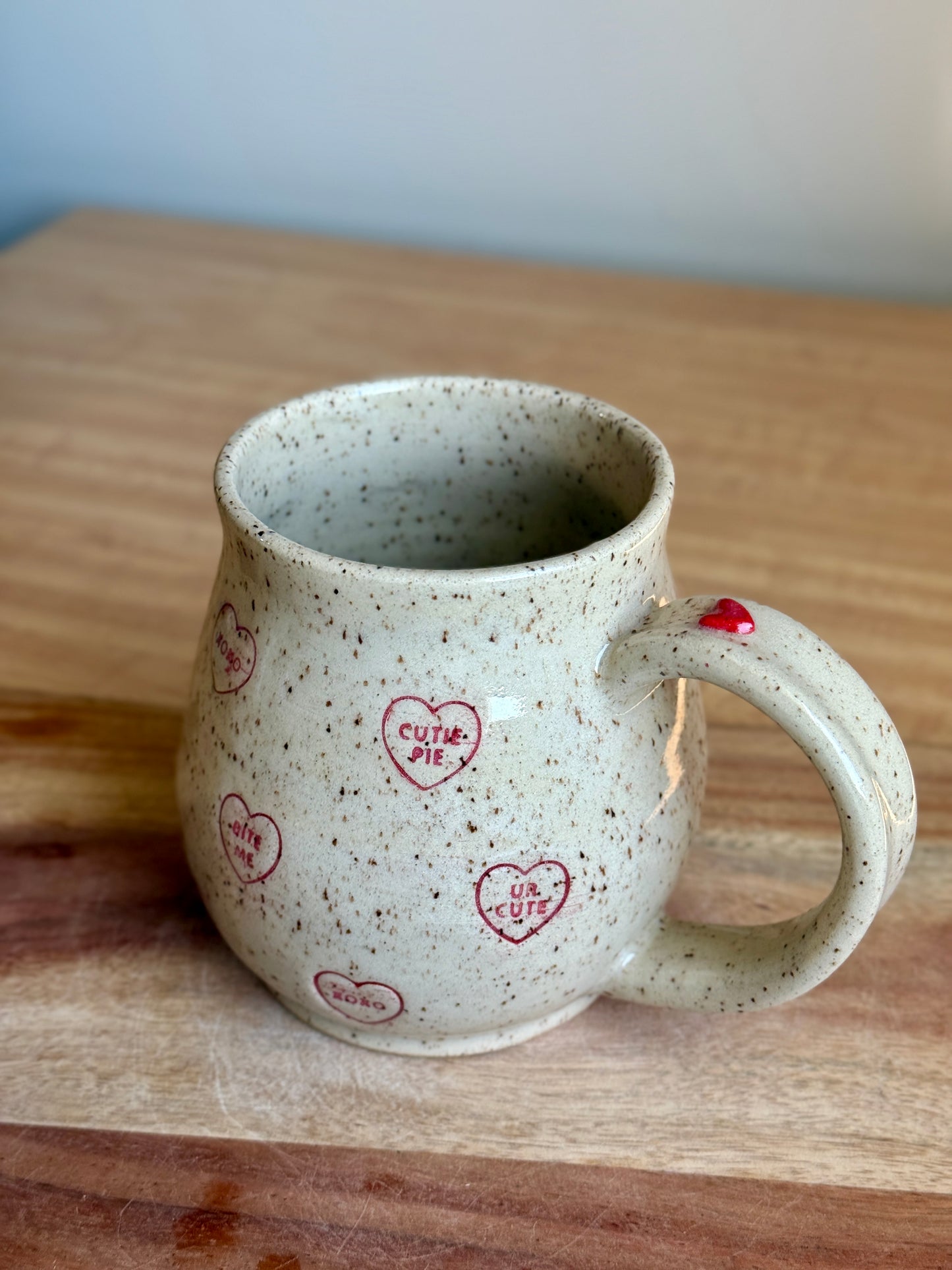 Candy Heart Mug - Red