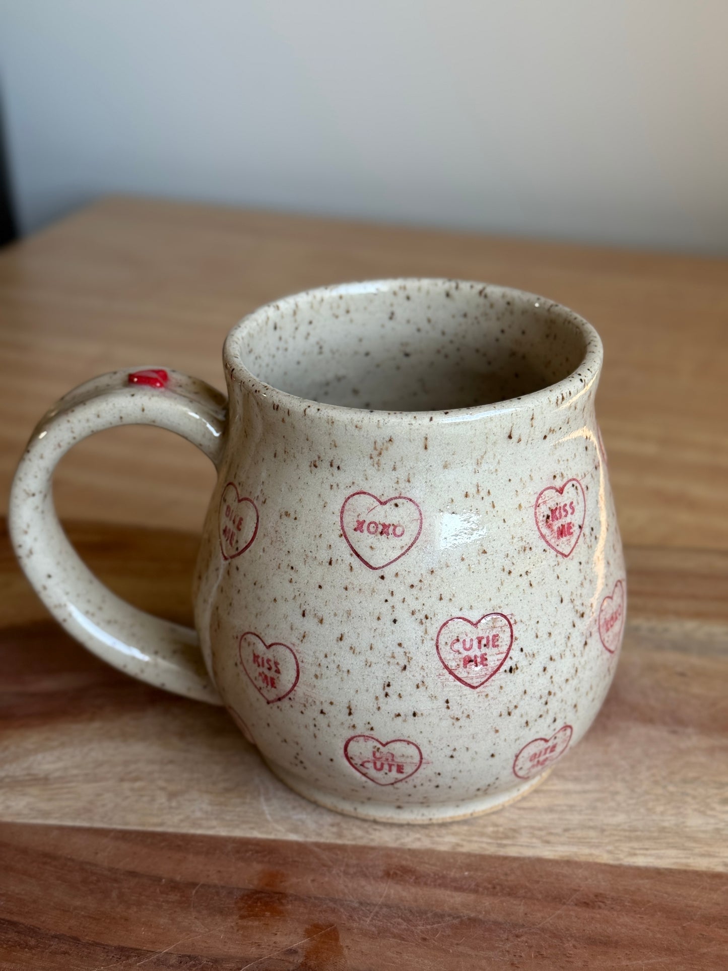 Candy Heart Mug - Red