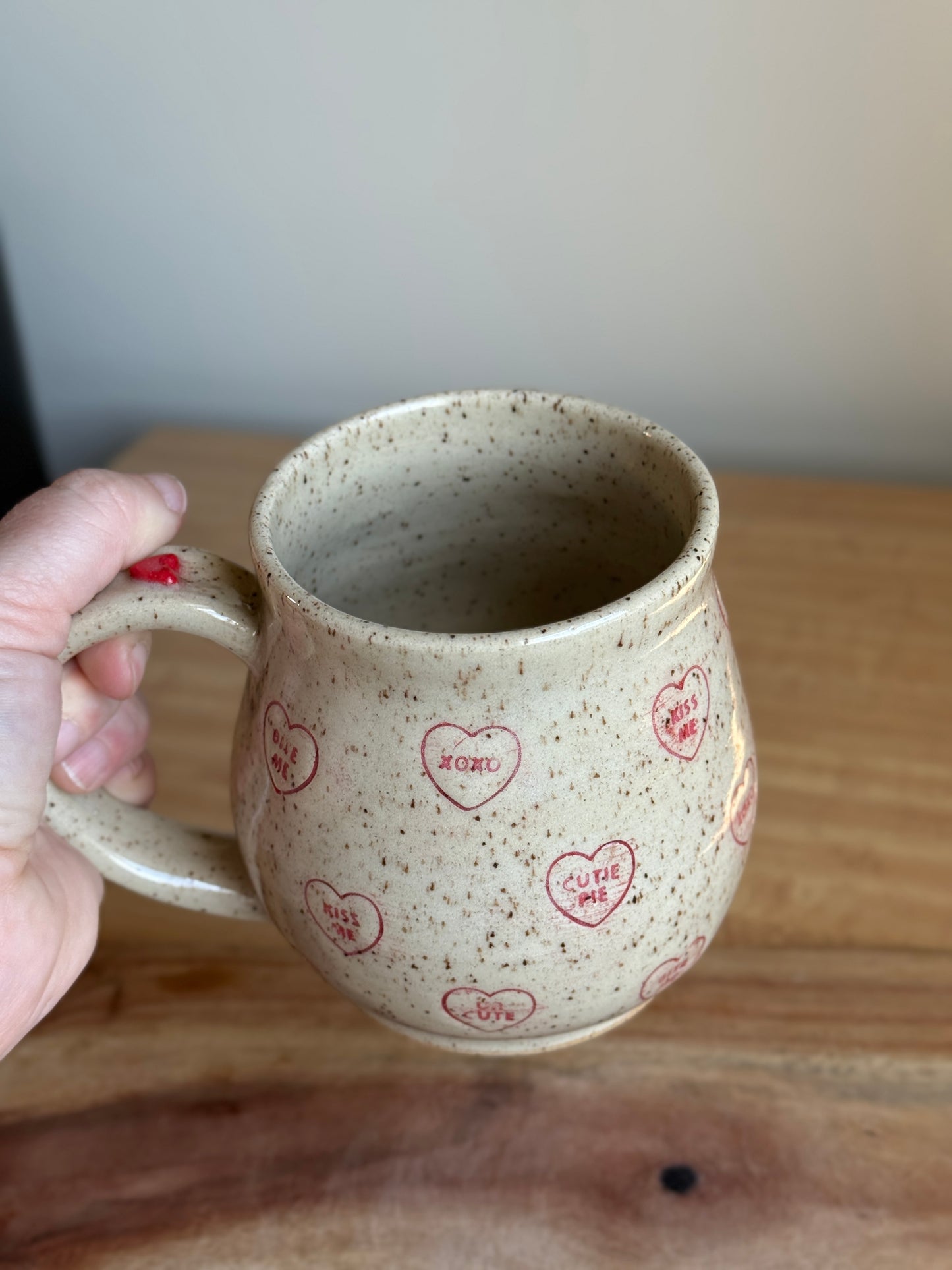 Candy Heart Mug - Red