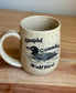Stupid Canadian Wolf Bird Mug 1