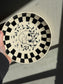 Checkered Skull Bowl Plate