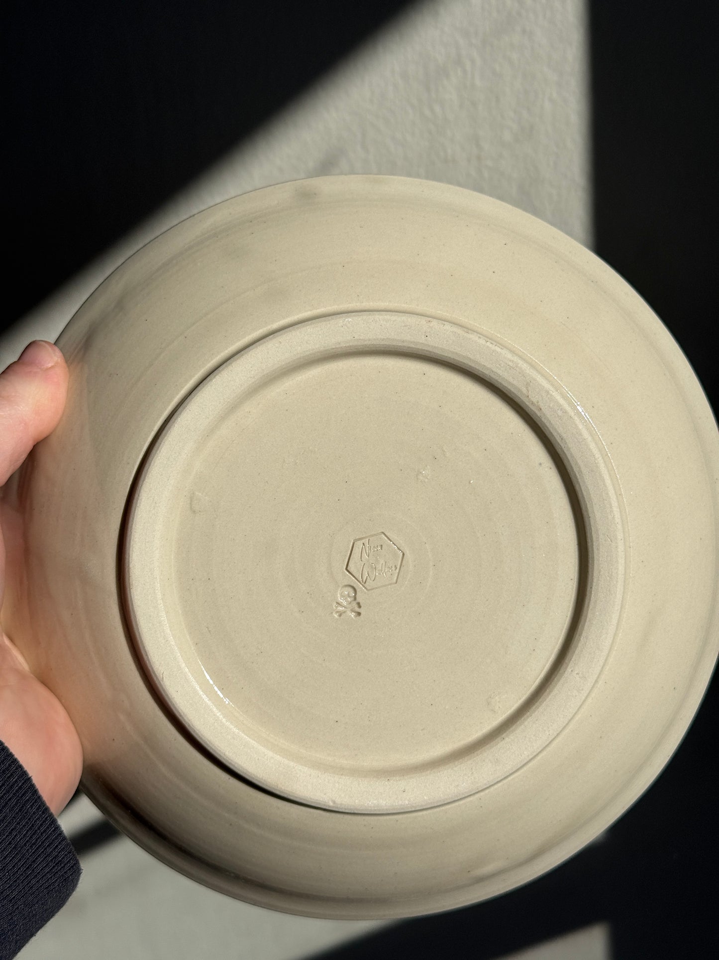 Checkered Skull Bowl Plate